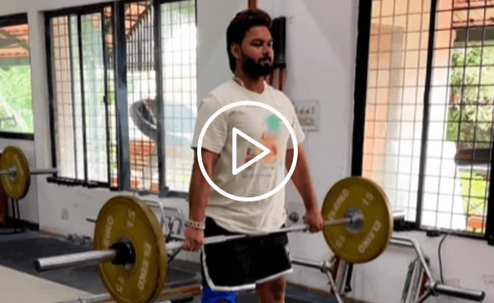 [WATCH] Rishabh Pant Sweats it Out in The Gym at NCA Before Asia Cup 2023